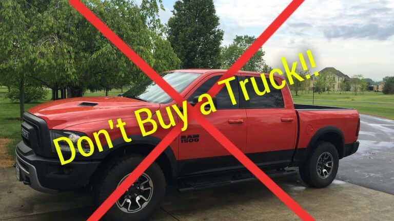 Do Not Buy a Truck with These Disputes